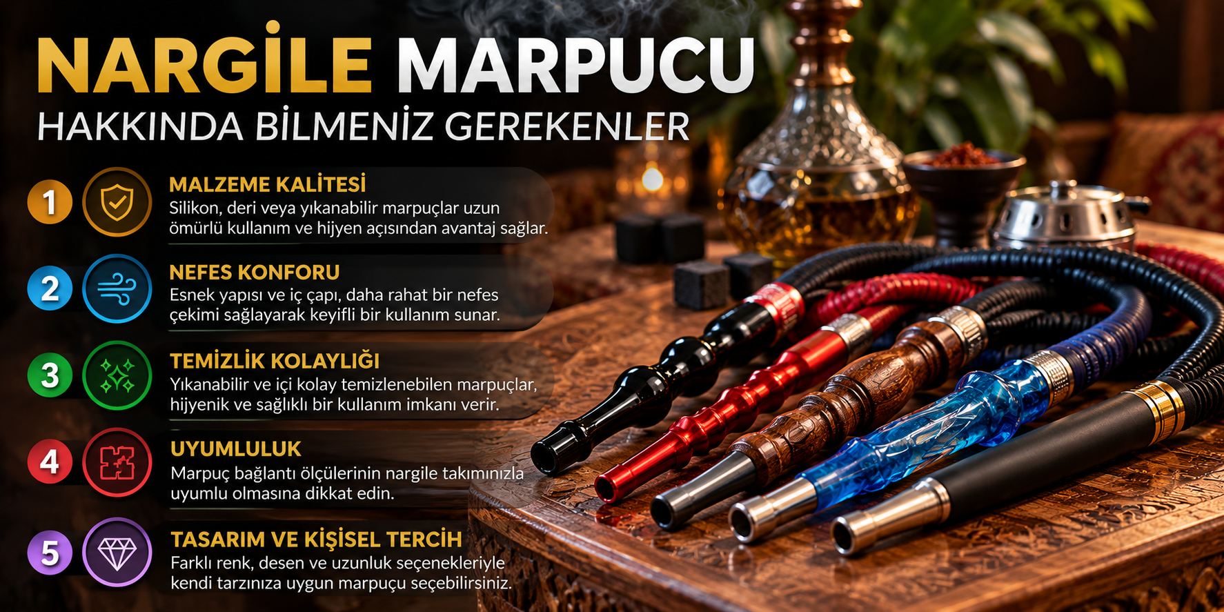Nargile Marpucu Seçerken Dikkat Edilmesi Gereken 4 Önemli Nokta | Nargile Depom