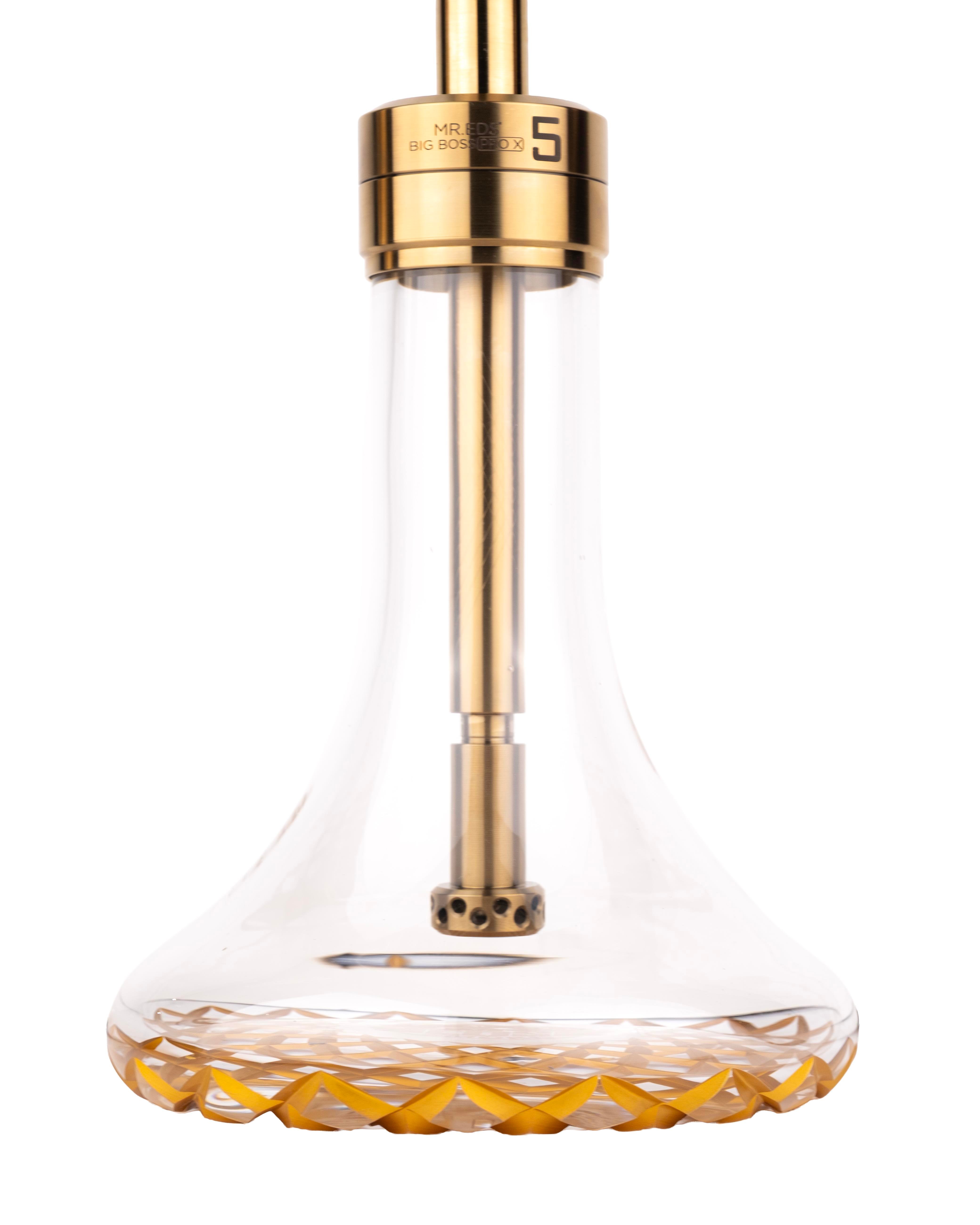 MR.EDS E24 BIG BOSS PRO X 5 - Titanyum Seri Gold Nargile Takımı