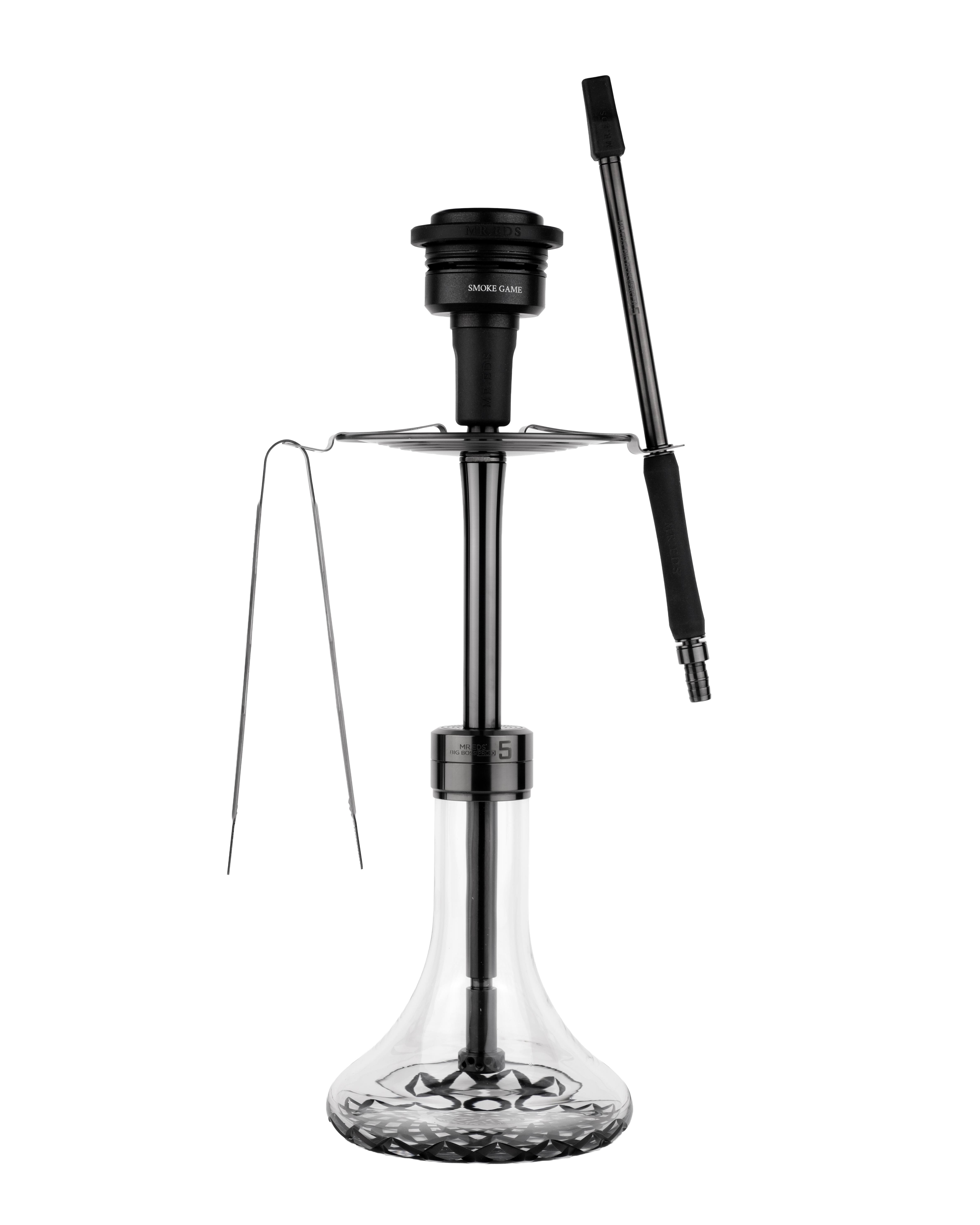MR.EDS E24 BIG BOSS PRO X 5 - Titanyum Seri Black Nargile Takımı